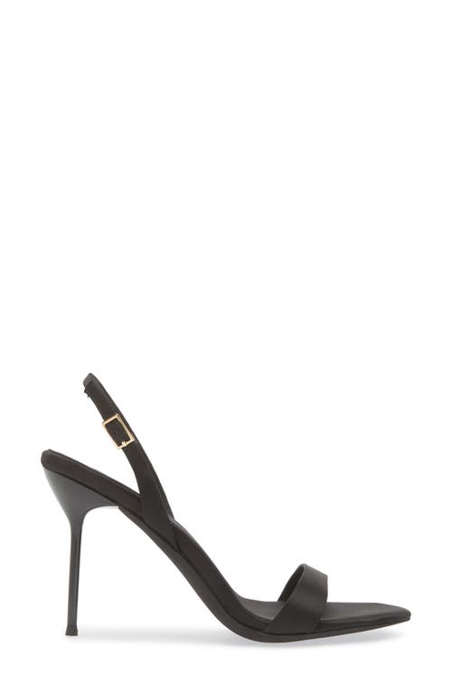 Jeffrey Campbell Go-getter Sandal In Black Satin