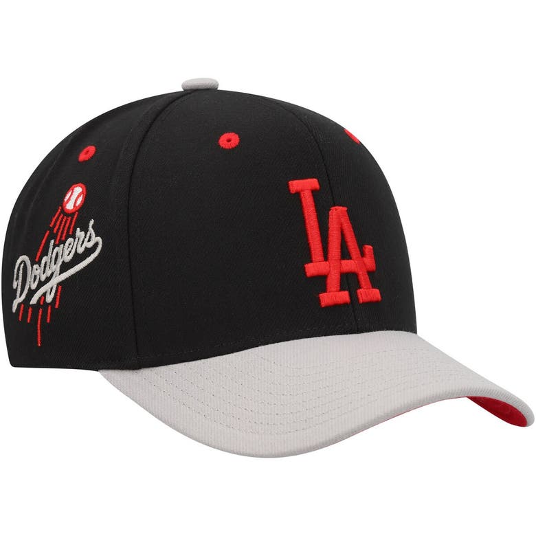 Shop Mitchell & Ness Black Los Angeles Dodgers Bred Pro Adjustable Hat