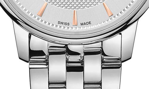 Mido Baroncelli Signature Automatic Bracelet Watch, 30mm In Silver/white