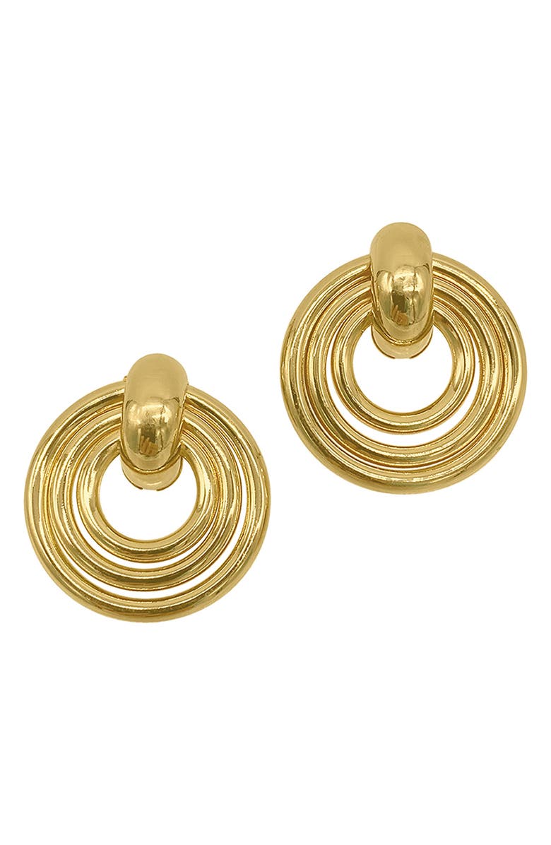 Adornia 14K Gold Plate Doorknob Stud Earrings | Nordstromrack