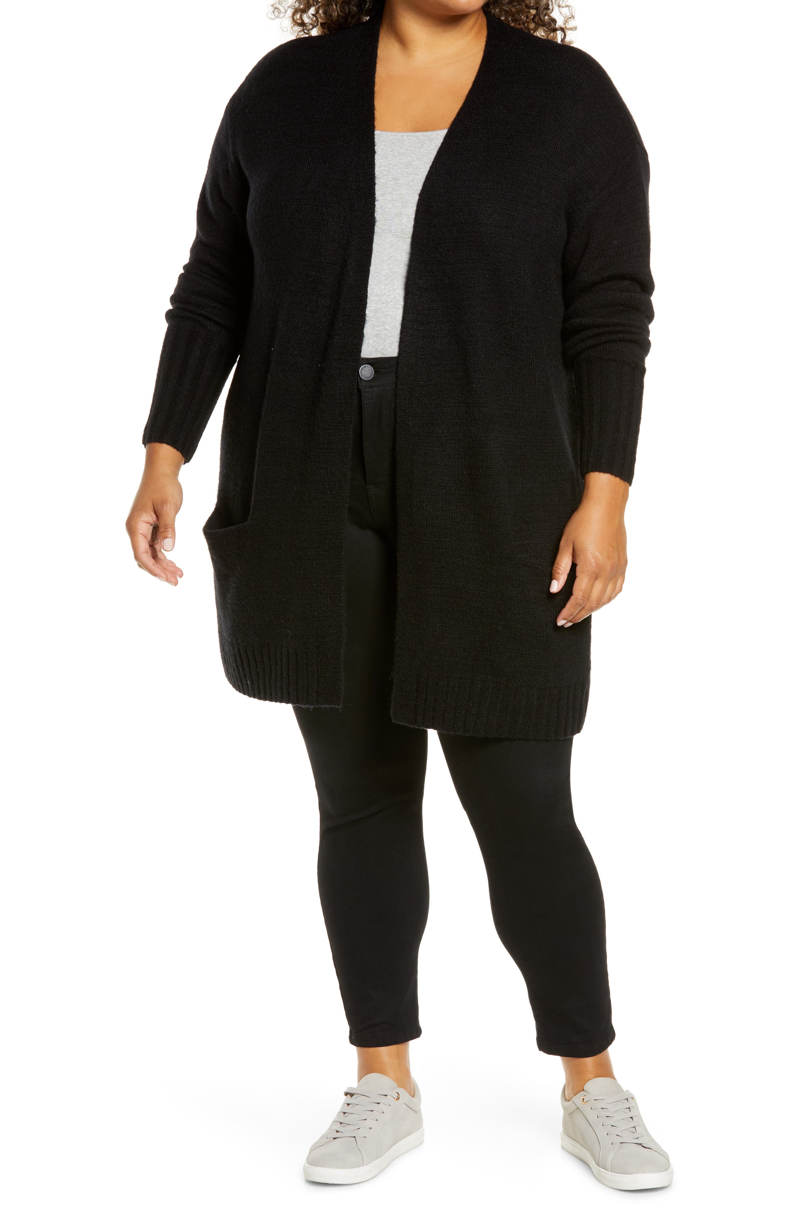 caslon open front cardigan