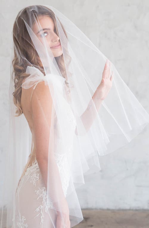 Brides And Hairpins Brides & Hairpins Pacal Double Layer Floor Length Veil In Ivory