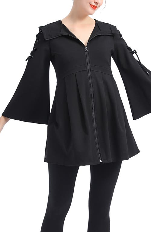 Kimi and Kai Lyla Flare Sleeve Maternity Jacket in Black