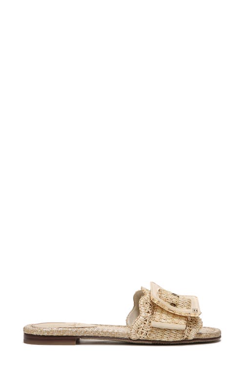 Sam Edelman Bambi Womens Open Toe Slip On Slide Sandals In Natural