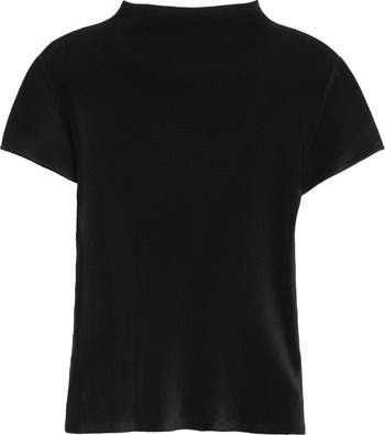 Pleats Please Issey Miyake Mist Basics Funnel Neck Top | Nordstrom