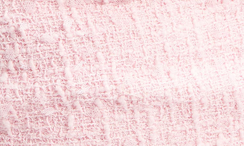 Shop Bardot Eleni Cutout Strapless Tweed Minidress In Soft Pink