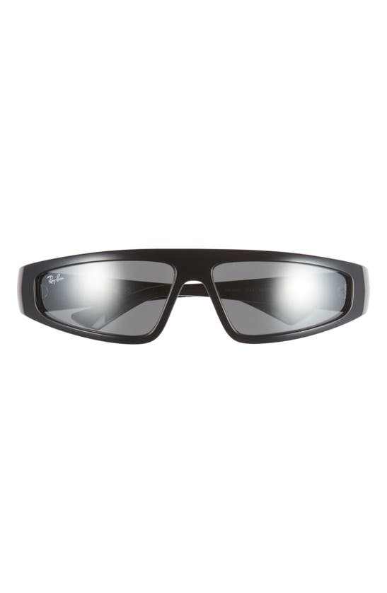 Shop Ray Ban Ray-ban Izaz 59mm Wraparound Sunglasses In Black