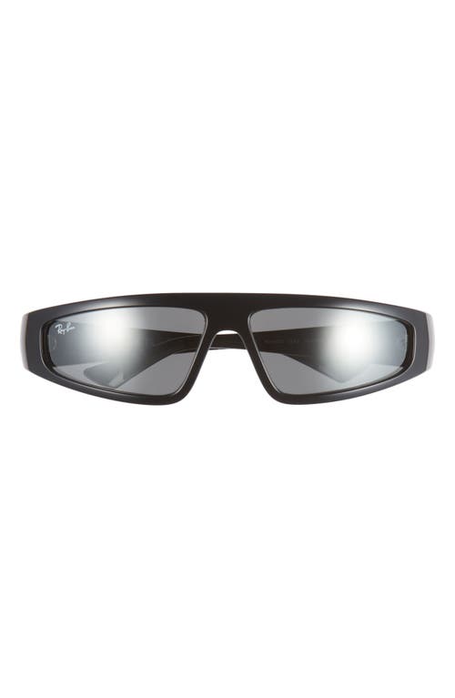 Ray-Ban Izaz 59mm Wraparound Sunglasses in Black at Nordstrom