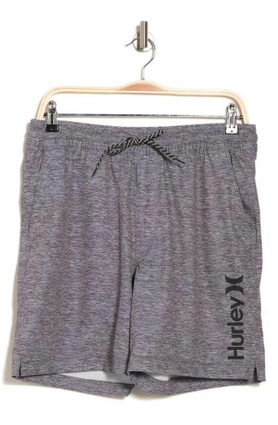 Hurley Static Volley Swim Shorts In Grey/multi