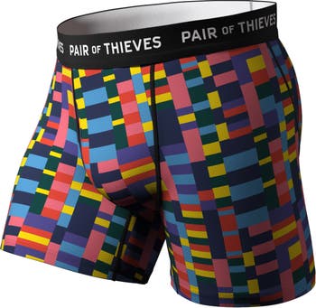 Pair of Thieves SUPERFIT 2-Pack Adult Mens Boxer Briefs, Sizes S-3XL