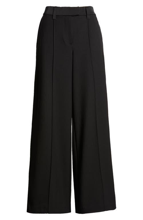 Shop Wit & Wisdom 'ab'solution Skyrise Pintuck Wide Leg Pants In Black