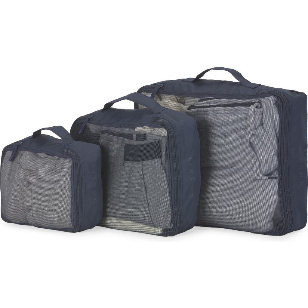 Bugatti Packing Cubes 3-piece Set In Navy