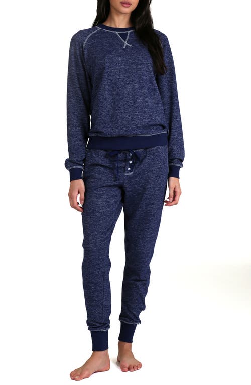 Papinelle So Soft Fleece Jogger Pajamas in Navy