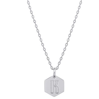 Stella + Ruby Monogram Initial Pendant Necklace