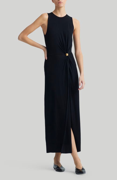 Saralien Cinch Waist Dress in Black