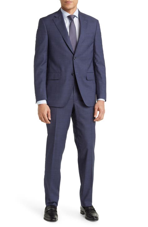 Tailored Fit Stretch Wool Suit (Regular & Big)