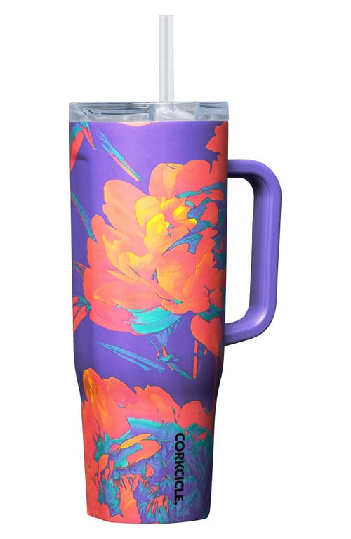 Corkcicle Cruiser 40-ounce Insulated Tumbler With Handle In Super Bloom
