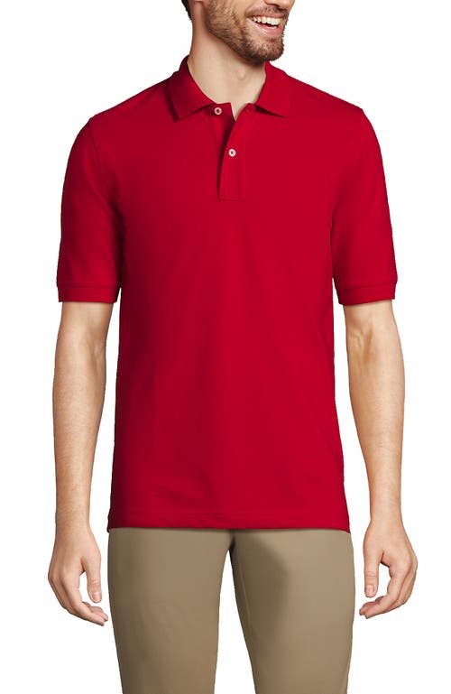 Shop Lands' End Short Sleeve Comfort-first Mesh Polo Shirt In Rich Red