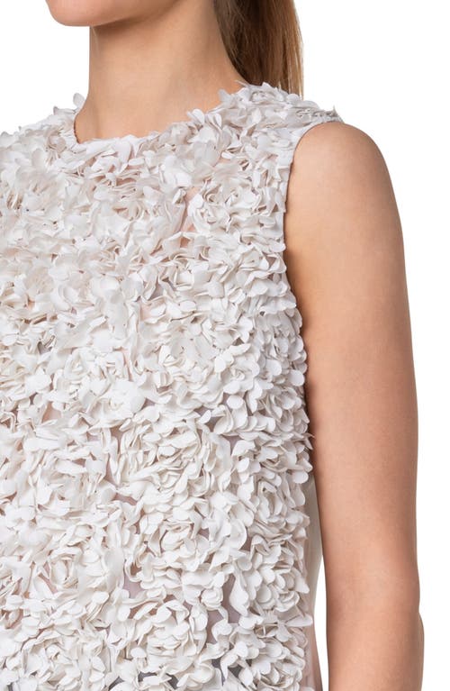 Akris Punto Laser Cut Flakes Shell In Cream