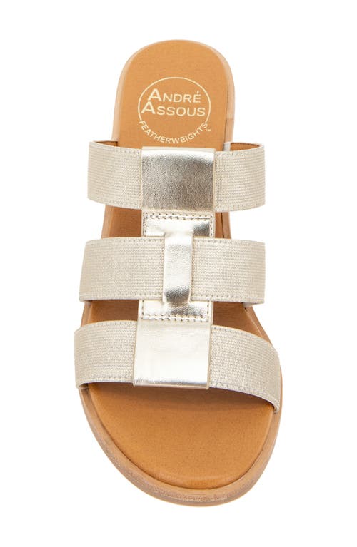Andre Assous André Assous Bentley Wedge Sandal In Platino