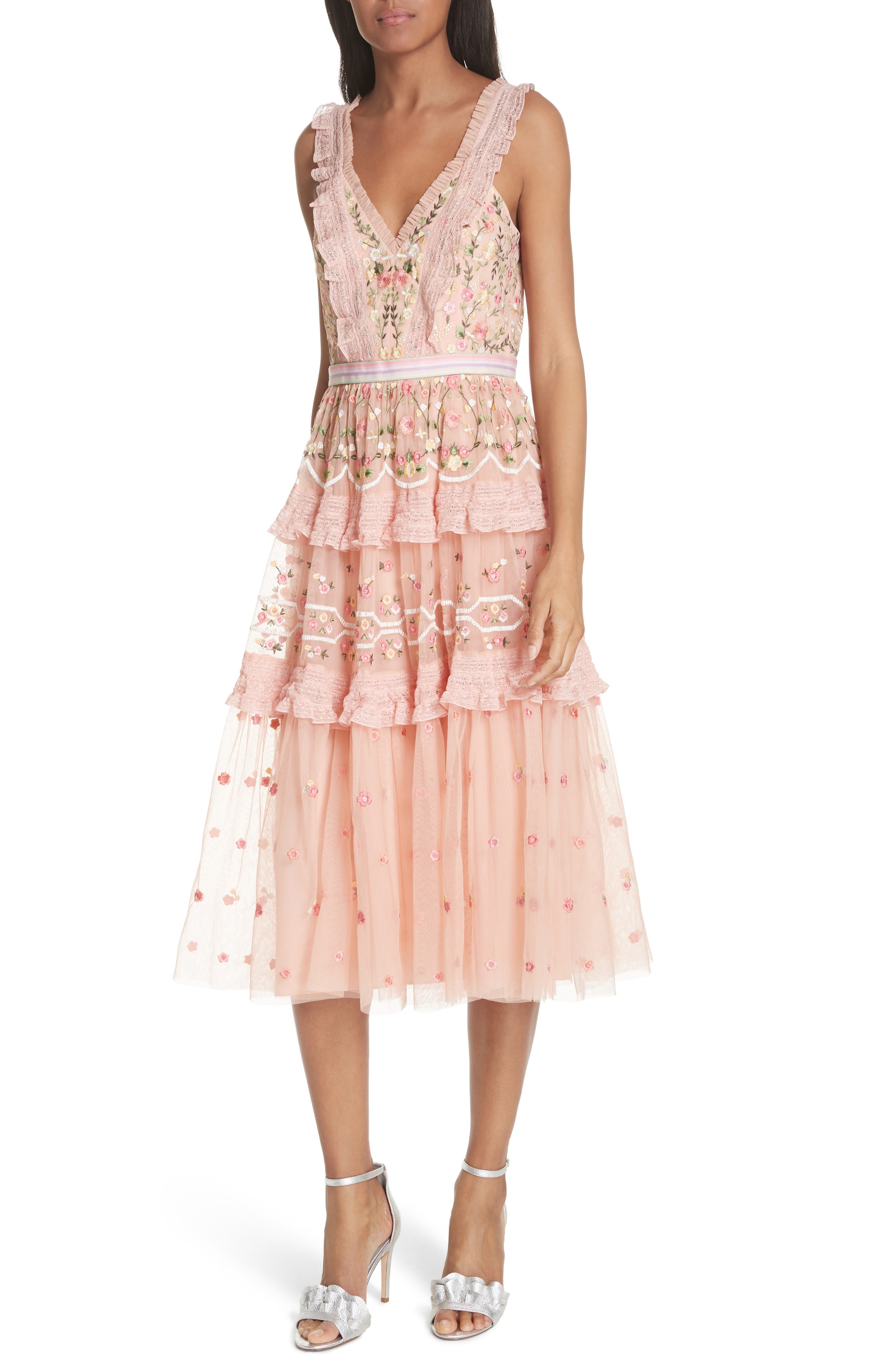 needle and thread midi dress