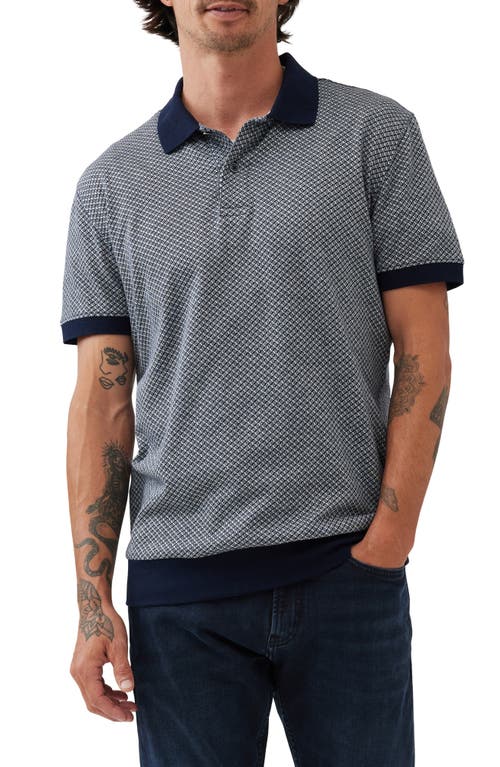 RODD & GUNN RODD & GUNN LEESON GEO PATTERN COTTON POLO 