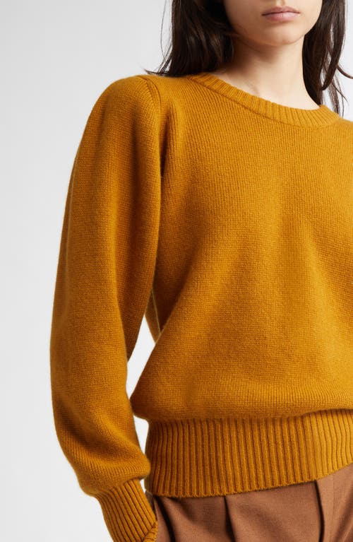 Shop Johnstons Of Elgin Cashmere Milano Stitch Sweater In Ochre