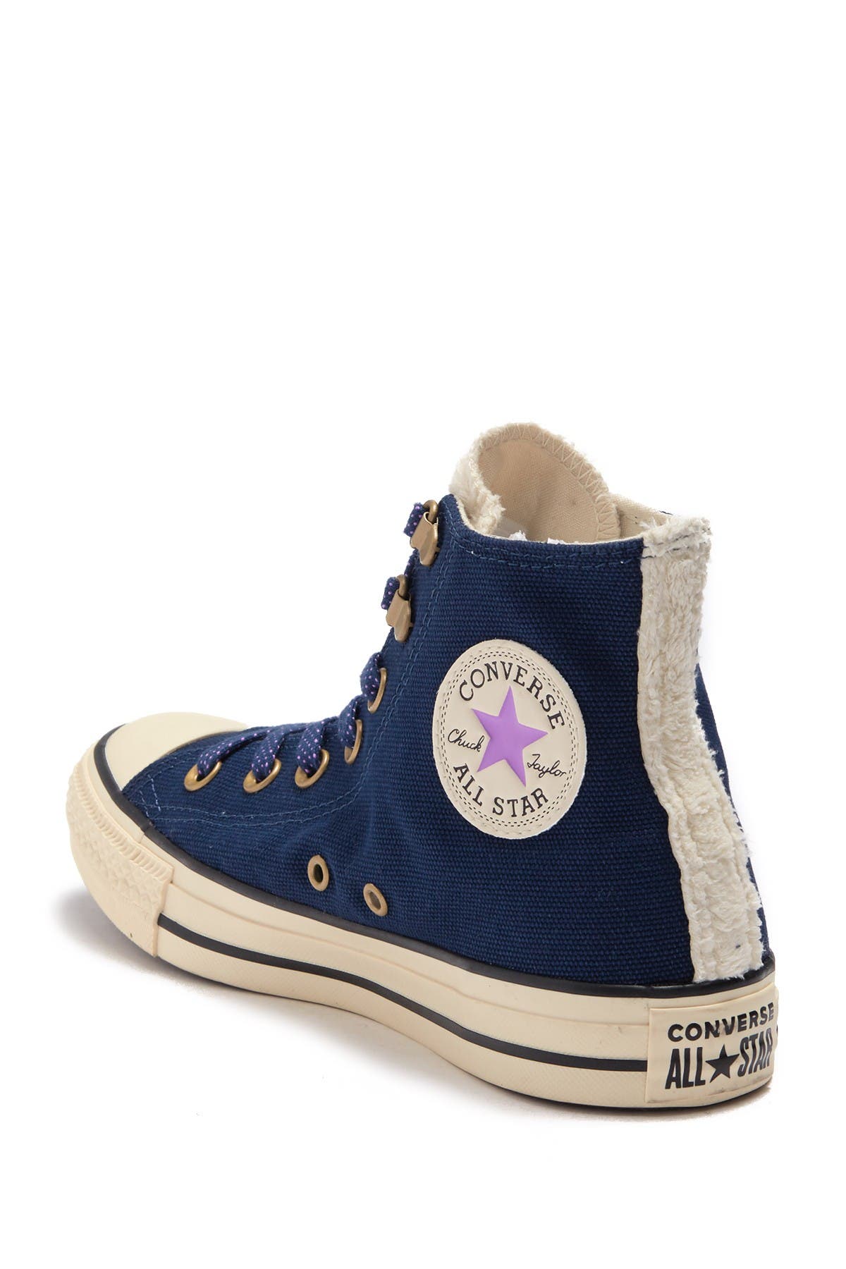 high top converse with fur