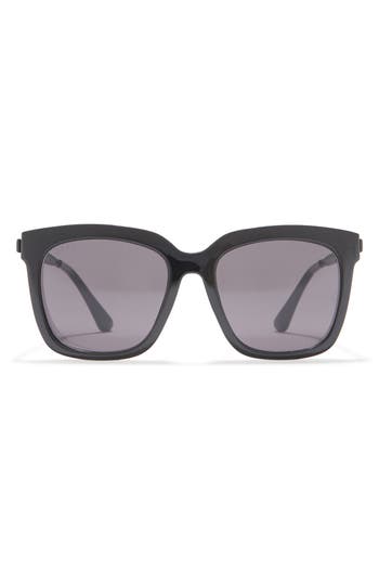 Diff Hailey 54mm Square Sunglasses In Gray