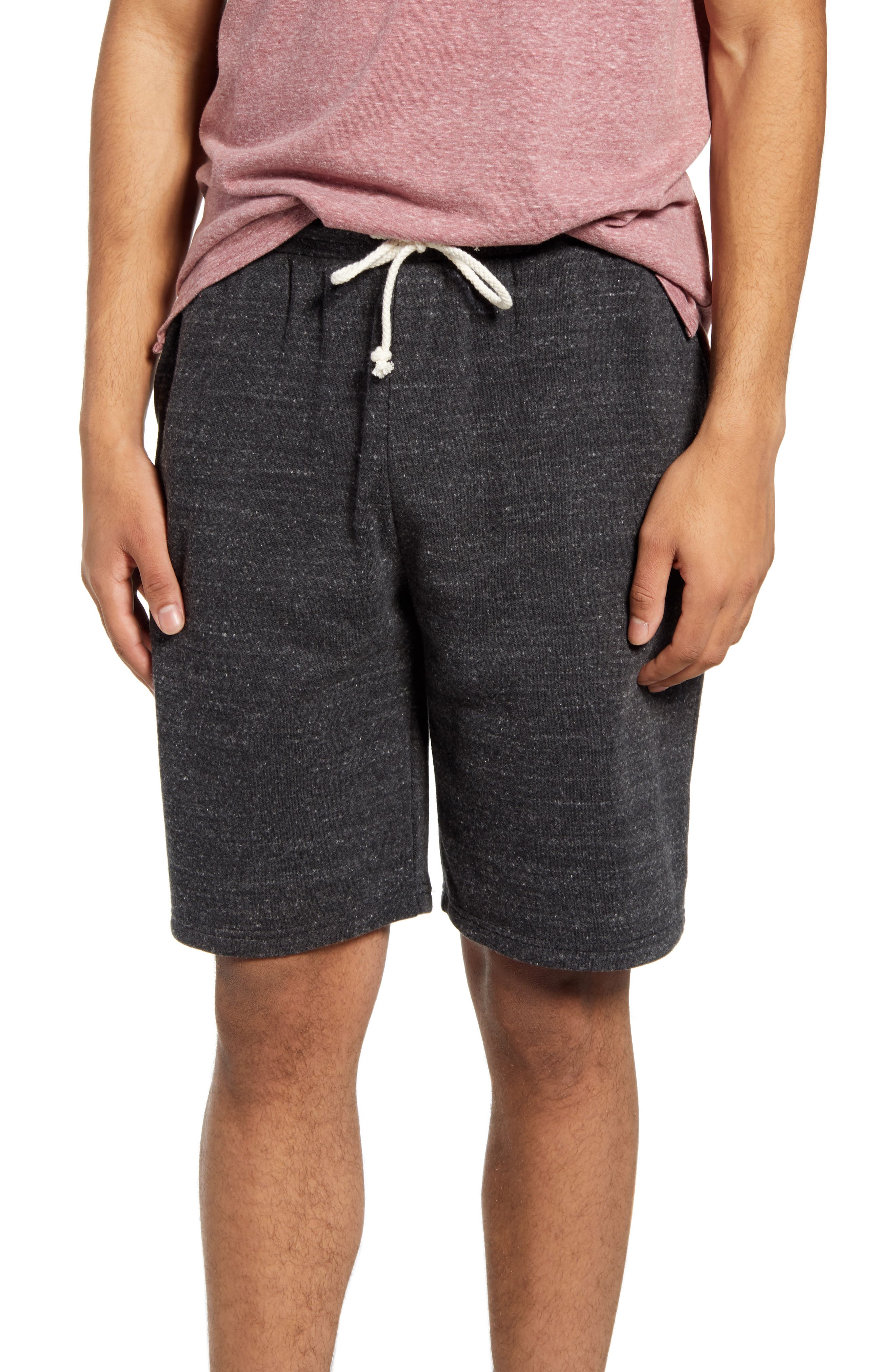 slim fit fleece shorts