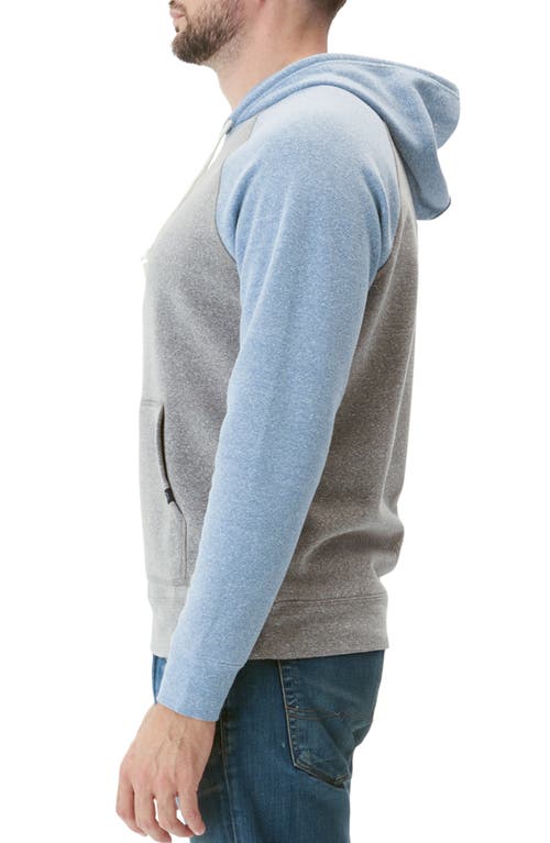 Shop Threads 4 Thought Baseline Hoodie In Heather Grey/larkspur