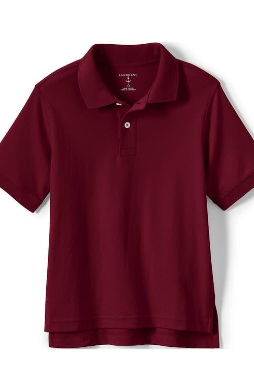 LANDS' END LANDS' END SCHOOL UNIFORM KIDS SHORT SLEEVE INTERLOCK POLO SHIRT 