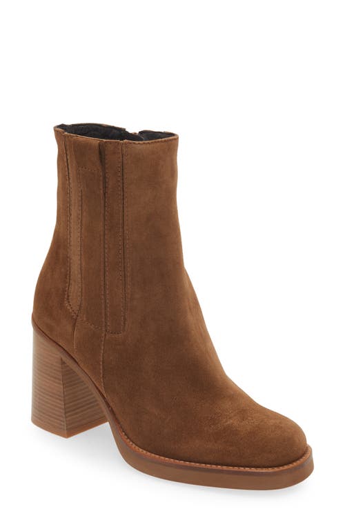 Chocolat Blu Zenna Bootie Tobacco Suede at Nordstrom,