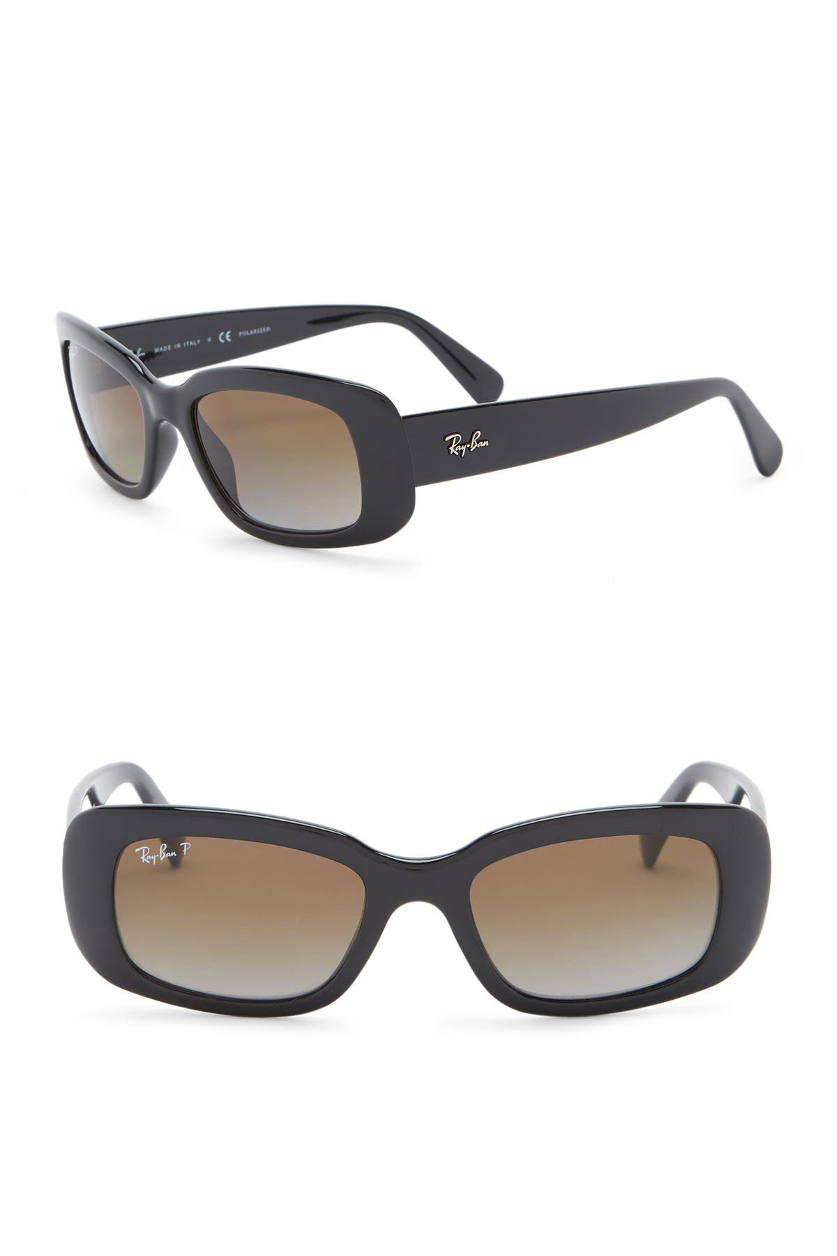 Ray Ban 50mm Rectangle Polarized Sunglasses Nordstrom Rack