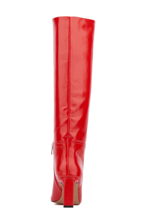 Shop New York And Company Mckayla Snip Toe Knee High Boot In Red