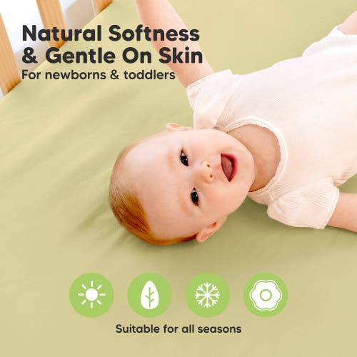 Shop Keababies 2-pack Soothe [protect+] Waterproof Mini Crib Sheets In Oregano