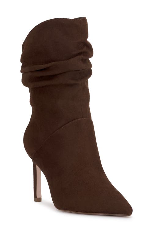 Jessica Simpson Elisti Pointed Toe Slouch Bootie in Walnut 