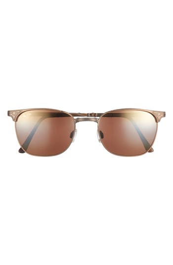 Maui Jim 52mm Core Square Polarized Sunglasses In Gold Gold Bronze
