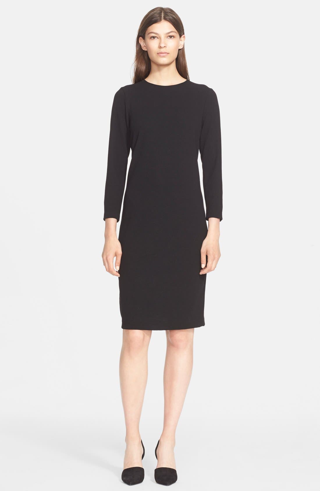 Vince Three Quarter Sleeve Bouclé Dress Nordstrom