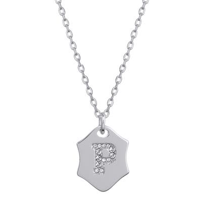 Stella + Ruby Nom De Plume Initial Pendant Necklace
