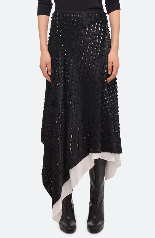 HELMUT LANG HELMUT LANG ASYMMETRIC FLUTTER DOT SKIRT 