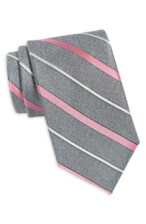 Nordstrom Toderi Stripe Silk Tie In Grey
