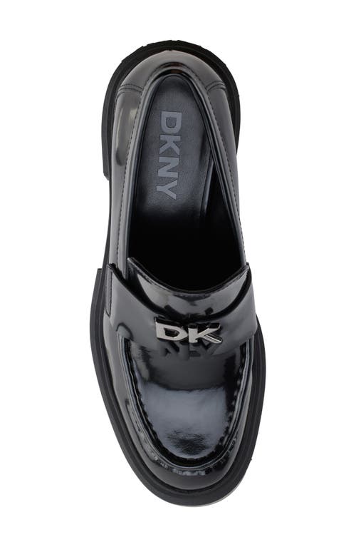 Dkny Texas Platform Bit Loafer In Blk - Black