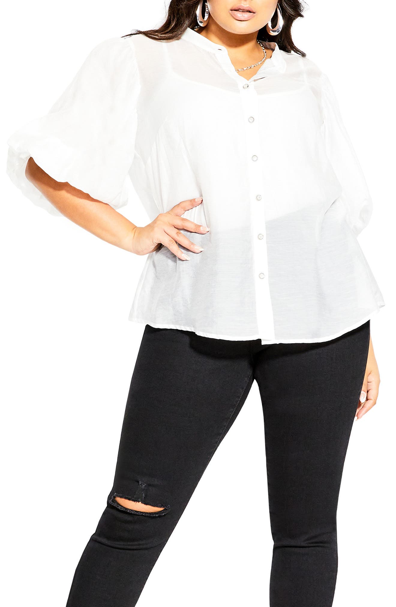 sheer blouse | Nordstrom