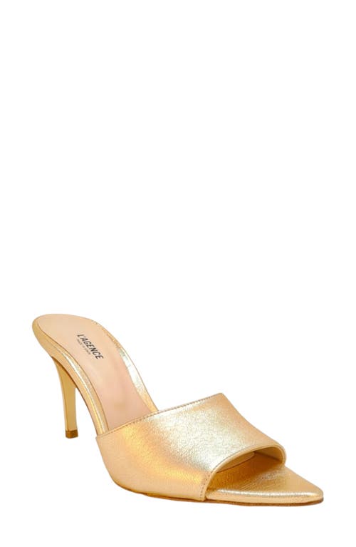 L'AGENCE Lolita Pointed Toe Sandal in Gold
