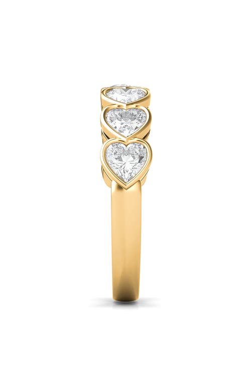 Shop Hautecarat Bezel Heart Lab Created Diamond Ring In Yellow Gold