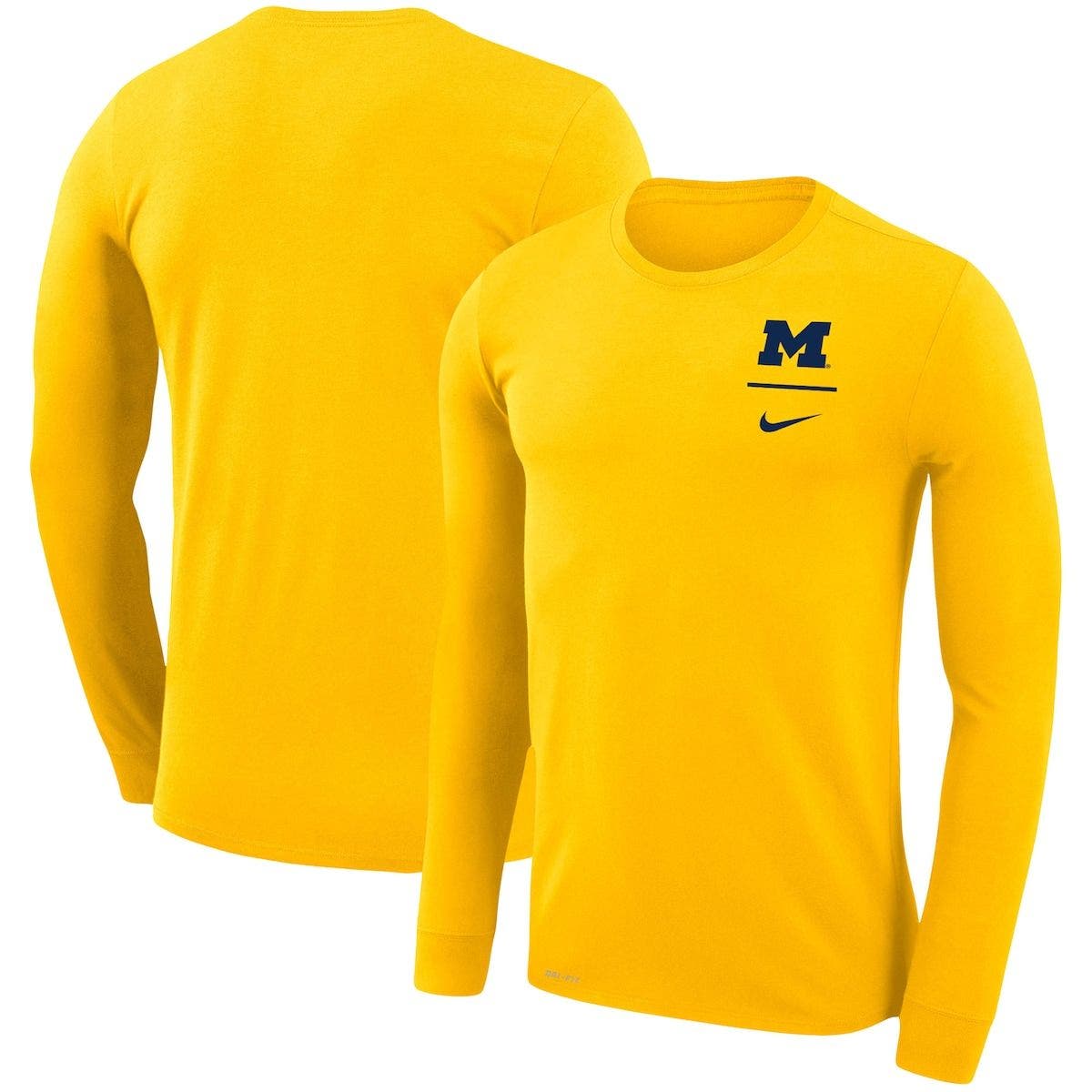 michigan dri fit long sleeve