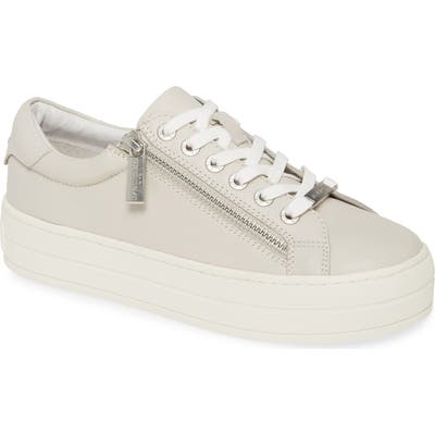 Jslides Harling Zip Platform Sneaker- White