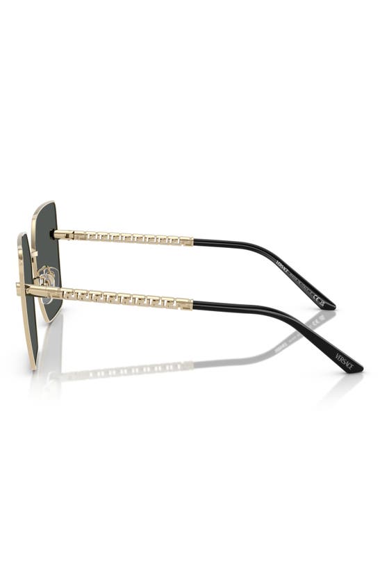 Shop Versace 63mm Oversize Square Sunglasses In Pale Gold