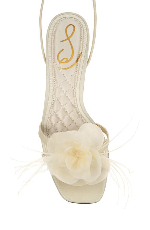 Sam Edelman Pammie Ankle Tie Sandal In Pearl Ivory